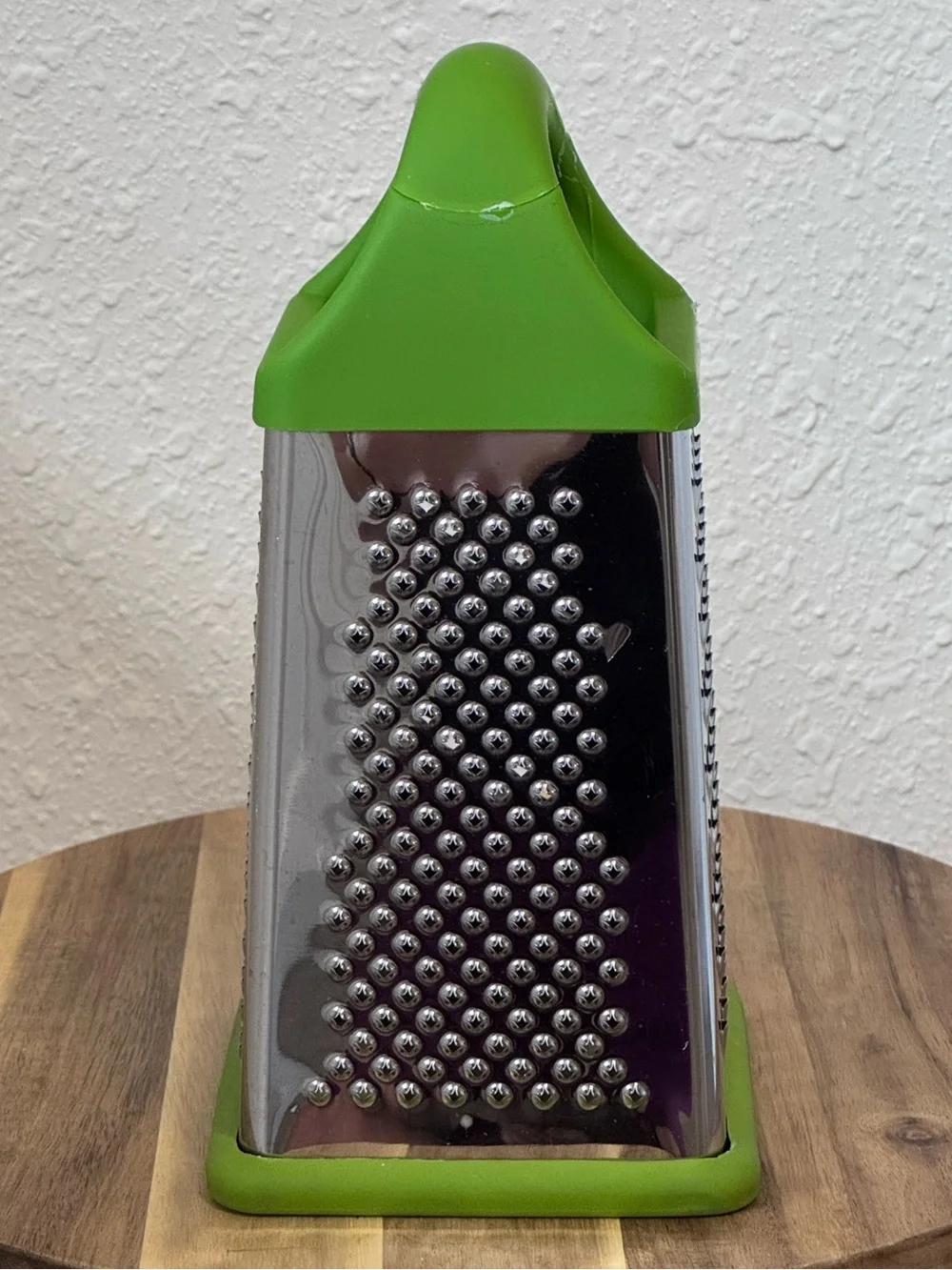 KitchenAid Professional Box Grater Green Silicone Handle Stainless Steel 4 Sided